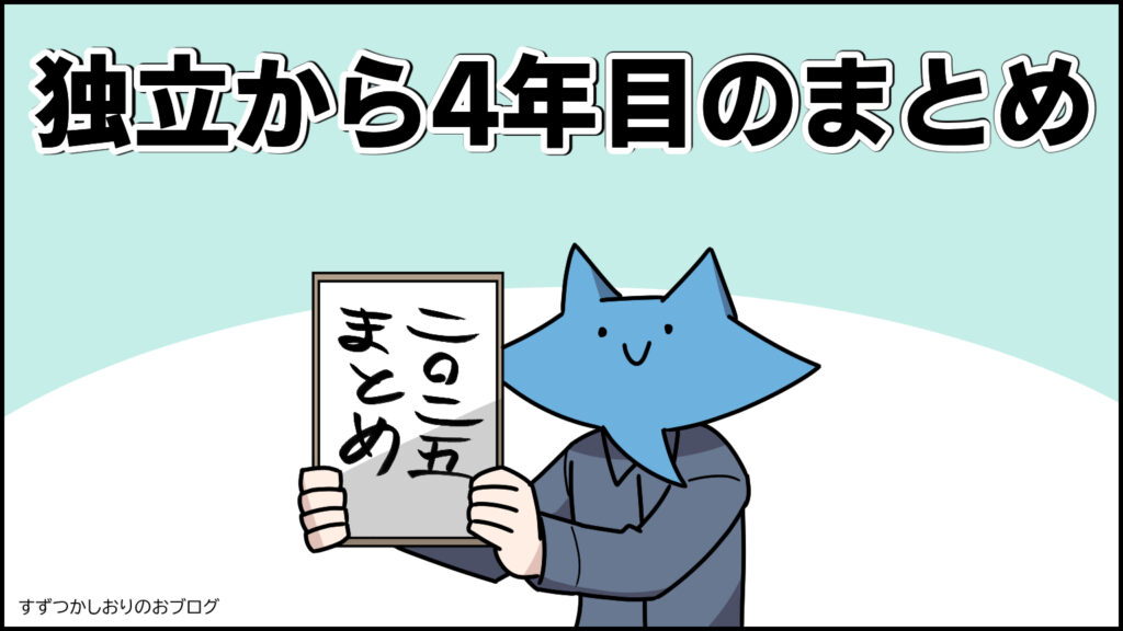 アイキャッチ 独立から4年目のまとめ