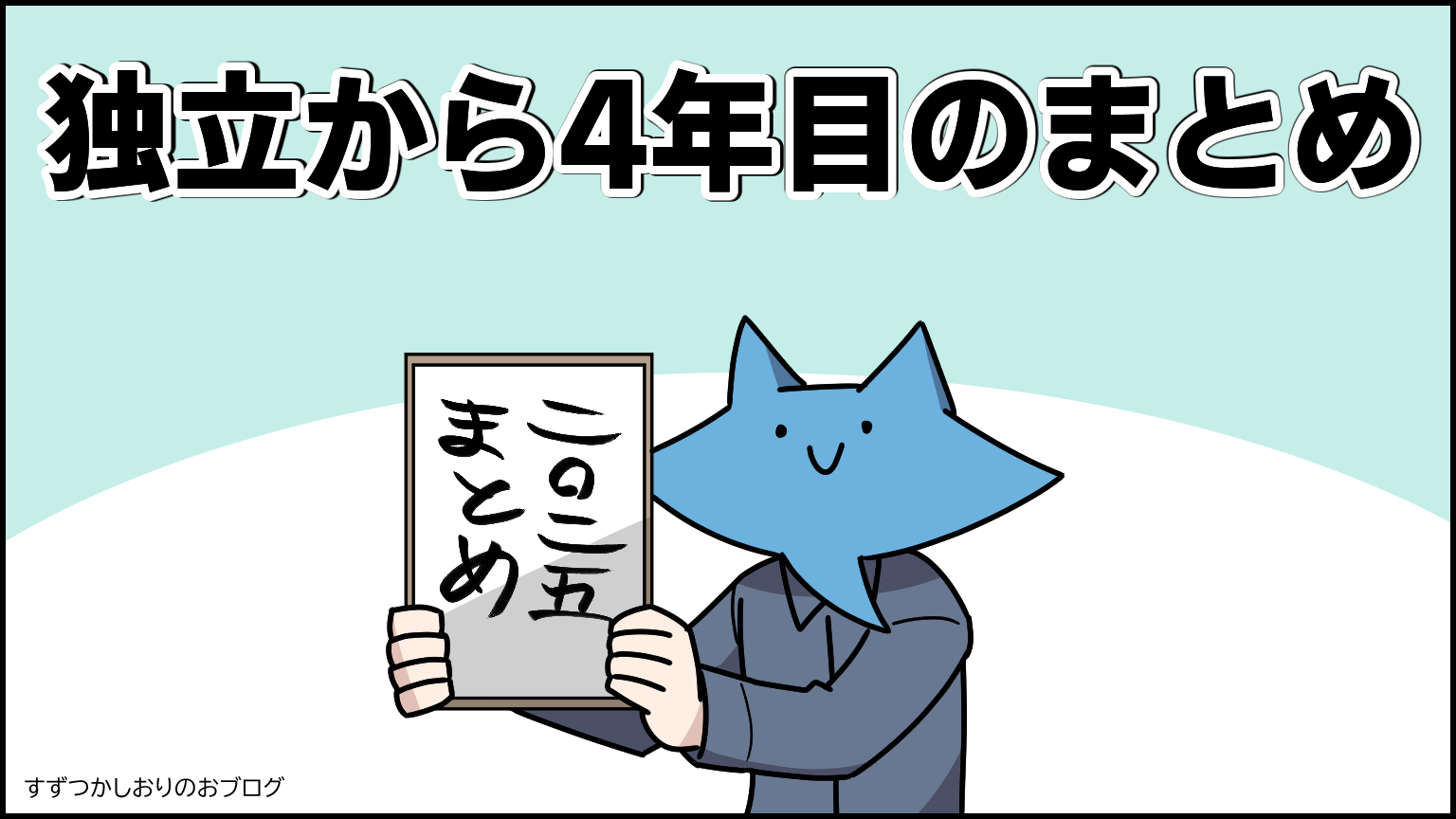 アイキャッチ 独立から4年目のまとめ